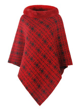 Collar Cape Knitted Pullover Sweater Shawl