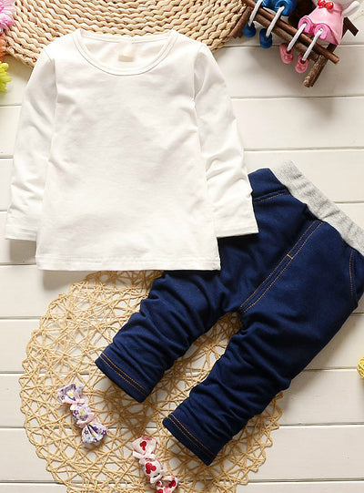 Boys Clothes hooded Vest+ T-shirt+pants Striped