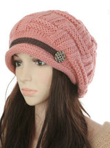 Bonnet Hat Female Knitted Crochet Cap Beanies