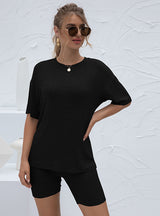 Home Leisure Suit Loose Solid Color Sports Suit