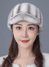 Mink Fur Winter Fashion Mink Velvet Hat