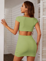 Solid Color Sexy Slim Sling Dress
