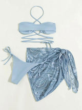 Sexy Mesh Three-piece Swimsuit