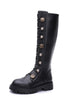 Rubber Thick-soled High-top Riding Boots