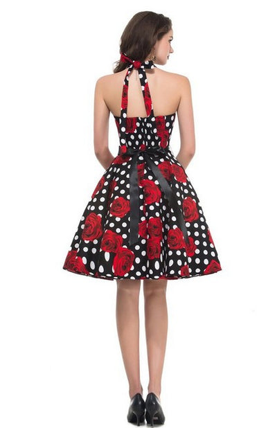 Retro 50s Slim Big Swing Dress