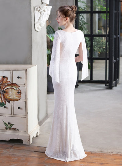 Sexy Sequins Fishtail Prom Dres