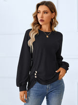 Round Neck Tight Long Sleeve T-shirt