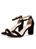 7 cm Thick Heel Round Head Square Root Sandals