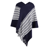 Women Colored Fringe Cloak