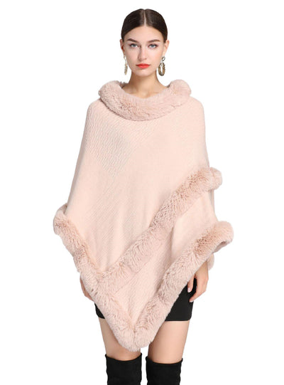 Cape Women's Pullover Cape Bat Sleeve Sweater