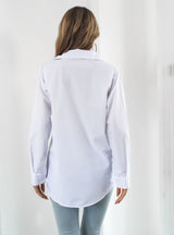 Women Long-sleeved Pocket Shirt