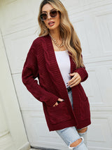 Loose Long Twist Cardigan Sweater