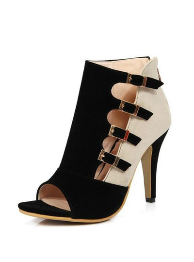 High Heels Zip Stiletto Pump Plus Size Ankle Boots