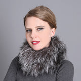 Women Fox Fur Scarf Female Winter