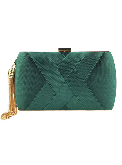 Women Fashion Tassel Clutches Evening Bags Handbag