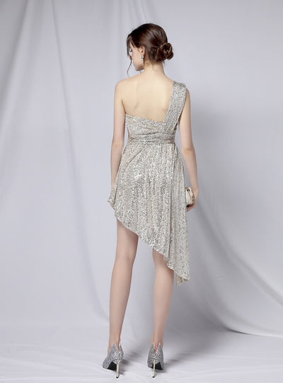 Sexy One Shoulder Sleeveless Dress