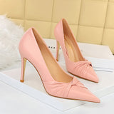 Women Shallow-pointed Bow Shoes