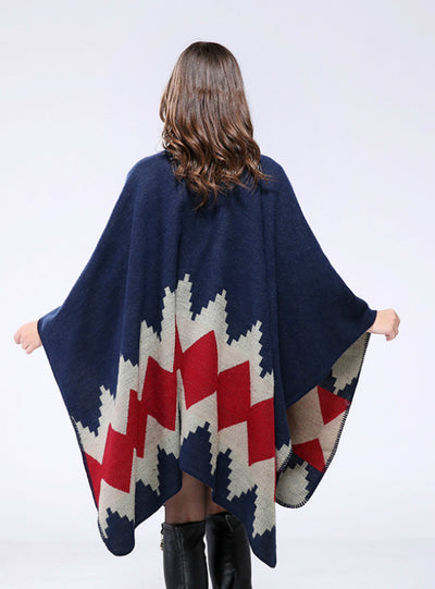 Thickened And Lengthened Cape Shawl Scarf