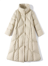 Long Cashmere Warm Light Down Jacket