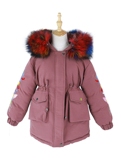 Middle Long Coat Thickened Cotton-Padded Jacket