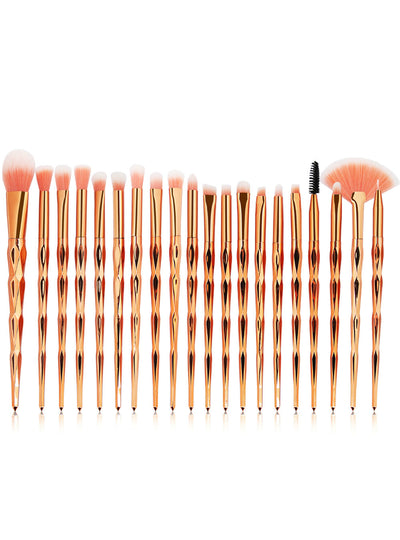 20Pcs Diamond Makeup Brushes Set Powder Eye Shadow 