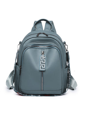 PU Soft Leather Travel Backpack