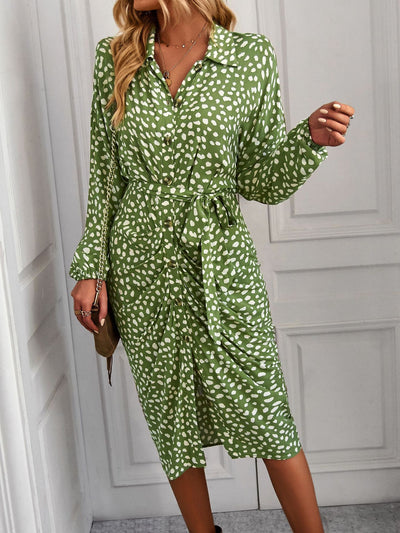 Long Sleeve Printed dress