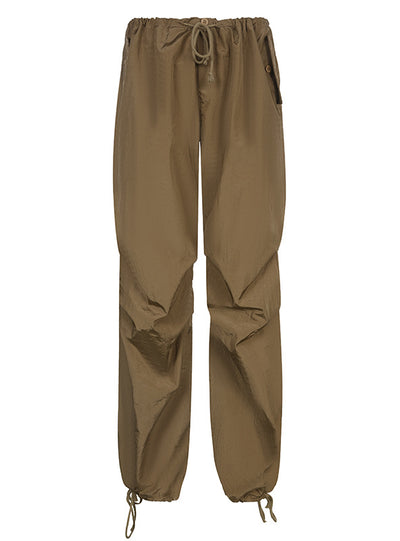 Elastic Trousers High Waist Wide Legs Pant