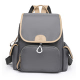 Oxford Cloth Leisure Color Contrast Student Schoolbag