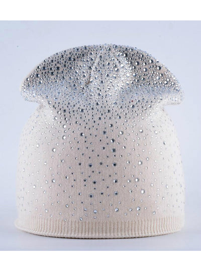 Beanie Hats Rabbit Wool Knitted Cap Women 