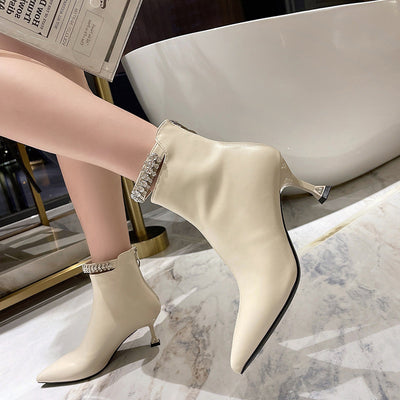 Pointed Stiletto Heels Spud Bare Boots