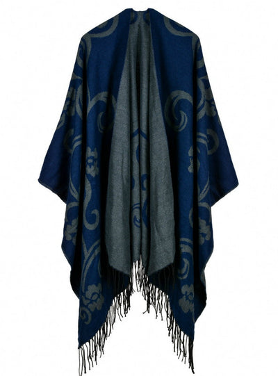 Tai Chi Flower Fork Thickened Cashmere Cloak