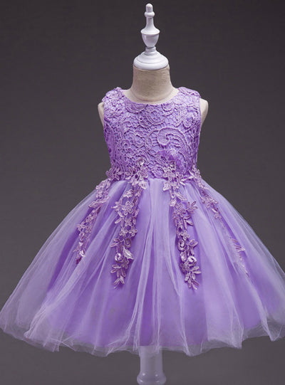 Baby Girl Flower Bowknot Christening Gown Formal