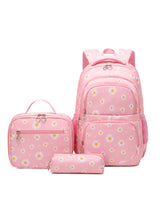 Printed Backpack Water-repellent Daisy Bag Set