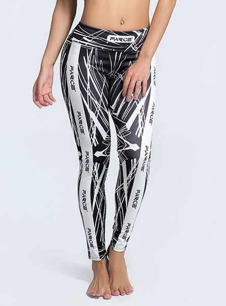 Printed Leggings Trousers Stretch Fitness Pants