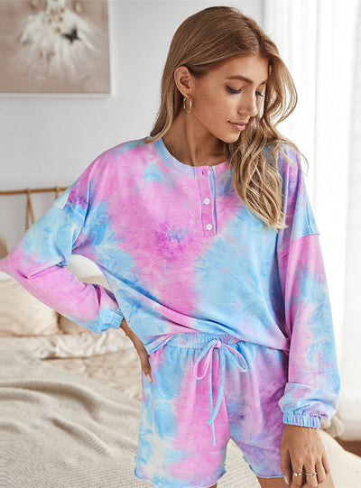 Women Tie-dyed Home Suit