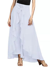 Irregular Chiffon Ruffled Trousers Pant