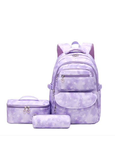 Printed Water-repellent Backpack for Students