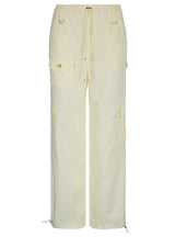 Multi-pocket Metal Low Waist Woven Pants