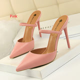 Shallow Pointed Hollow Slippers