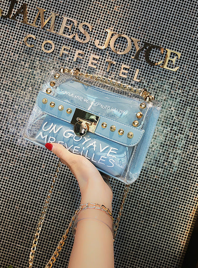 Transparent Jelly Chain Single Shoulder Messenger Bag