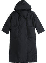 Women's Long White Duck Down Jacket