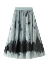 Abstract Oil Painting Gauze Female Skirt