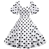 Slim Retro Polka Dot Printing Dress