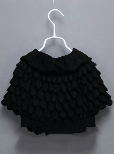 Batwing Sleeve Pineapple Knitting Wool Sweater Coat 