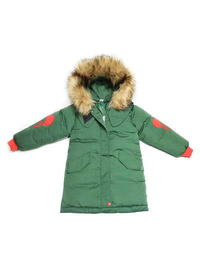 Middle Length Cotton-Padded Children's Jacket
