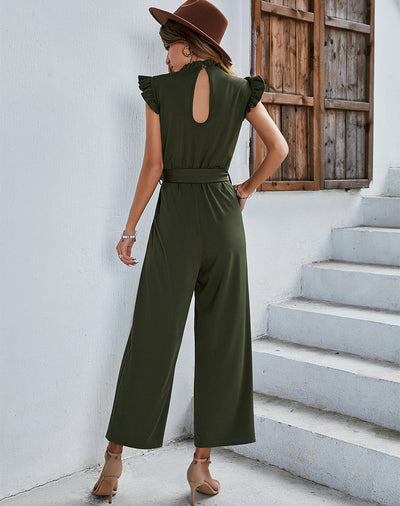 Women's Flying Sleeve Casual Jumpsuit