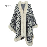 Cape Cardigan Leopard Shawl Cloak