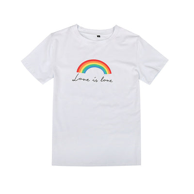 Round Neck Printed Summer Short Sleeve T-shirt