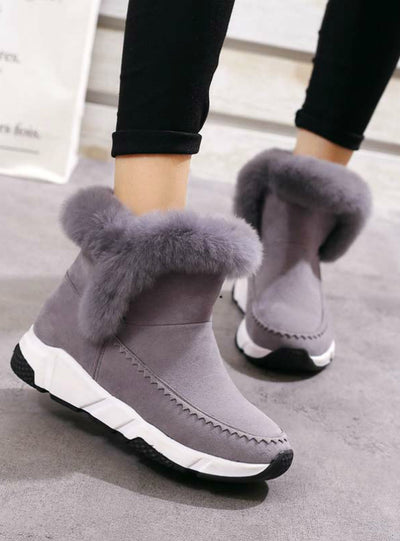Women Shoes Woman Snow Boots Ankle Warm Platform